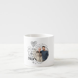 Tasse Expresso Fils moderne , petit-fils Anniversaire Typographie