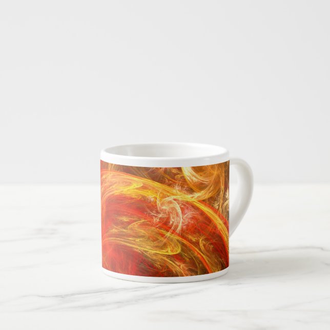 Tasse Expresso Firestorm Nova Art Abstrait Espresso Mug (Devant droit)
