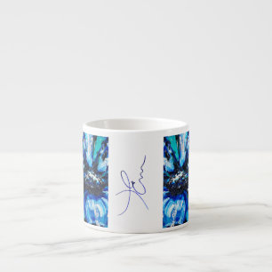 Tasse Expresso Fleur bleue