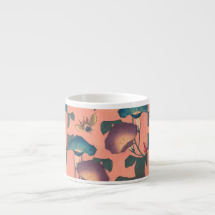 Tasse Expresso Fleur d'abeille rose Art classique Hokusai