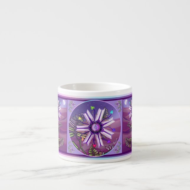 Tasse Expresso Fleur dans le désert (Devant)