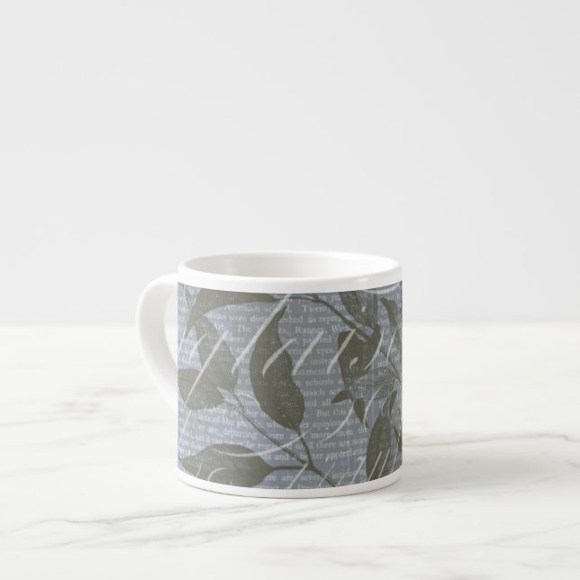 Tasse Expresso Fleur de Bleu I (Devant gauche)