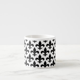 Tasse Expresso Fleur de lis Motif Classic