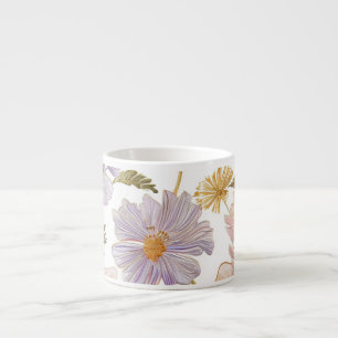 Tasse Expresso Fleurs Brodées
