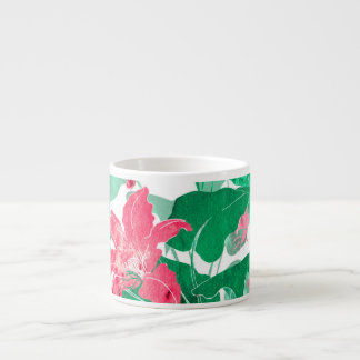 Tasse Expresso Fleurs de la nature colorée Motif Feuille