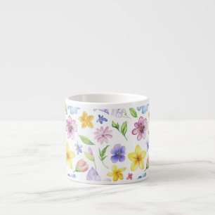 Tasse Expresso Fleurs Floral Pattern Sublimation-95651