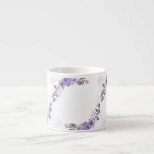 Tasse Expresso Floral pourpre