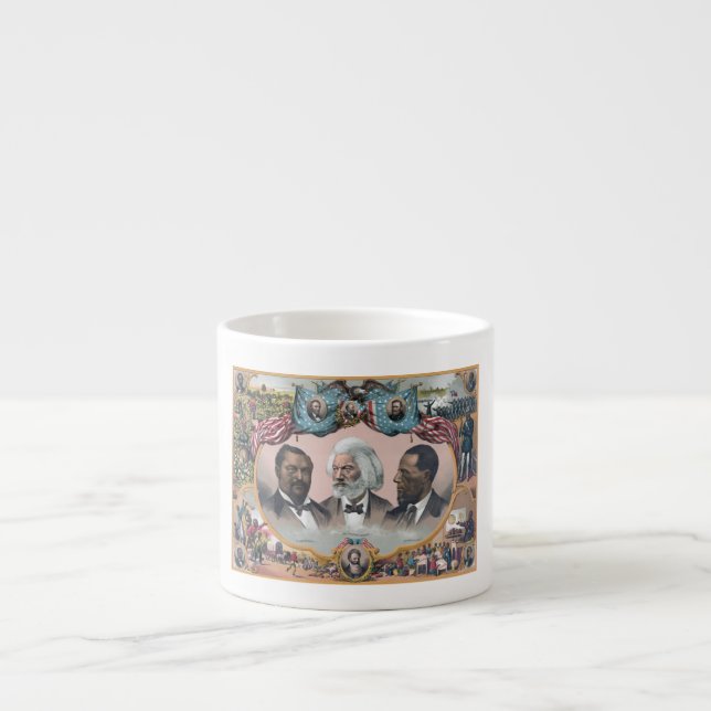 Tasse Expresso Fr3d3rick Bailey Douglass avec Black Abolitionnist (Devant)