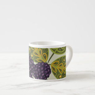 Tasse Expresso Fruit Fleur Cool mignonne Girl Retro Floral
