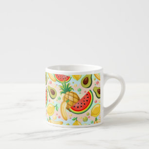 Tasse Expresso Fruits d'été frais Motif