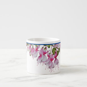 Tasse Expresso Fuchsias festives sur une Mug d'Espresso