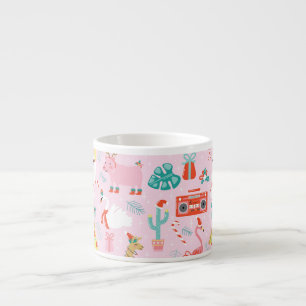 Tasse Expresso Fun de Noël : Animal Motif sans Seamless.