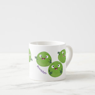 Tasse Expresso Funny Brussels sprouts légumes caricature