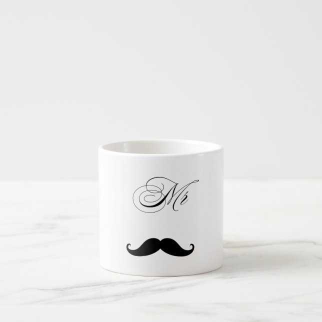 Tasse Expresso Funny Mustache Valentine Mug (Devant)