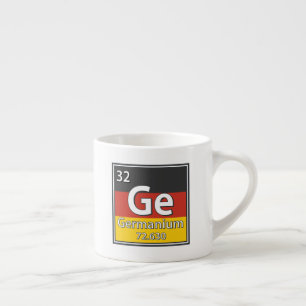 Tasse Expresso Germanium - Allemagne Drapeau allemand Science