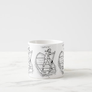 Tasse Expresso Girl Power Sculling Boat Thunder_Cove