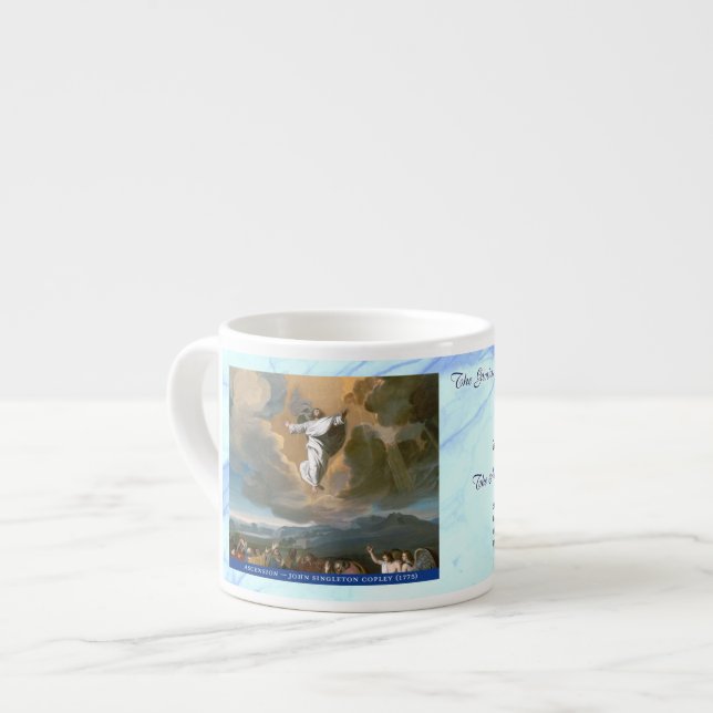 Tasse Expresso Glorious Rosary Mysteries Item #2: Ascension (Devant gauche)