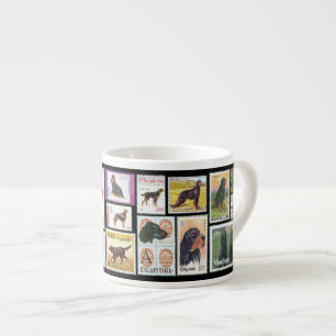 Tasse Expresso Gordon Setter Monde timbres Espresso Mug
