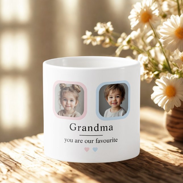 Tasse Expresso Grand-mère personnalisée | "Vous êtes notre cadeau (Créateur téléchargé)