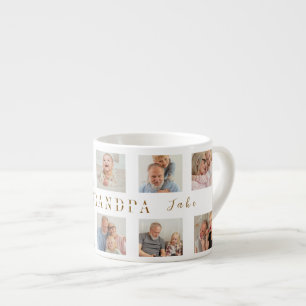 Tasse Expresso Grand-père Espresso Mug personnalisé Photos pers
