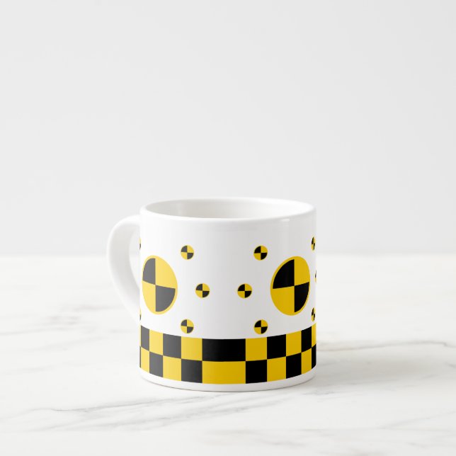Tasse Expresso Graphiques des marqueurs de test d'écrasement (Devant gauche)