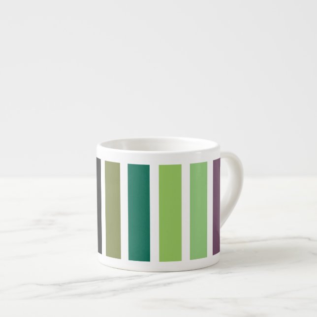 Tasse Expresso Green purple Black Hues (Devant droit)