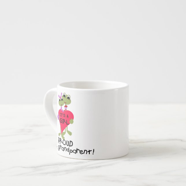 Tasse Expresso Grenouille Fière grand-parent des cadeaux de fille (Devant gauche)