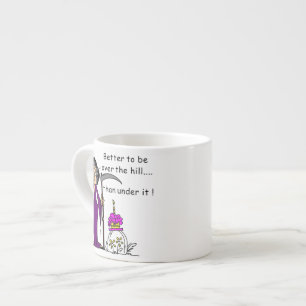 Tasse Expresso Grim Reaper Humour d'anniversaire