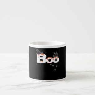 Tasse Expresso Halloween Boo Owl avec Casquette sorcière Spider