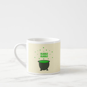 Tasse Expresso Halloween Cauldron et Bubbling Green Brew