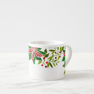 Tasse Expresso Holiday Poinsettia