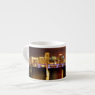 Tasse Expresso Horizon de Miami la nuit, la Floride