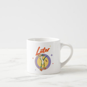 Tasse Expresso Humour Rétro Gecko pour une journée paresseuse