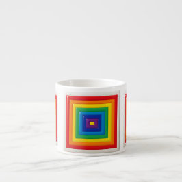 Tasse Expresso Hypnotic Rainbow Square 
