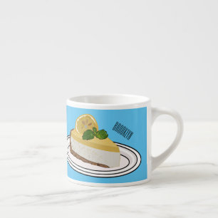 Tasse Expresso Illustration de citron cheesecake