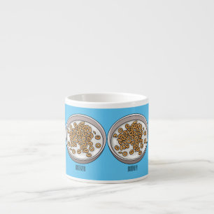 Tasse Expresso Illustration de dessin sur les céréales