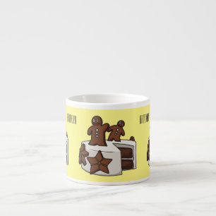 Tasse Expresso Illustration de gâteau de pain d'épices