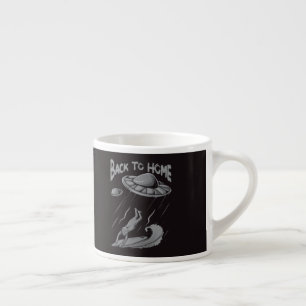 Tasse Expresso Illustration de surf pour alien avec retour à la m