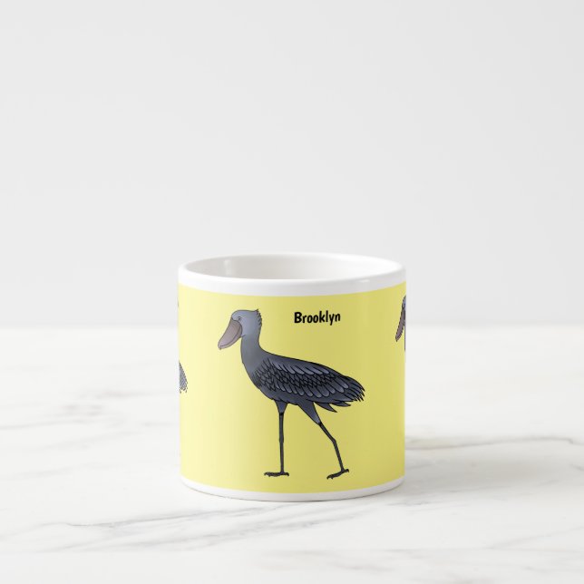 Tasse Expresso Illustration d'oiseau de cordonnier (Devant)