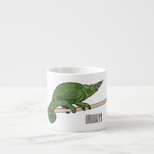 Tasse Expresso Illustration du caméléon de Jackson