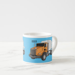 Tasse Expresso Illustration du camion de mélange de béton