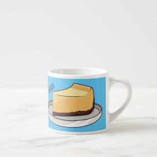 Tasse Expresso Illustration du dessin animé Cheesecake