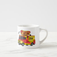 Illustration d'un camion de nourriture pour chien 
