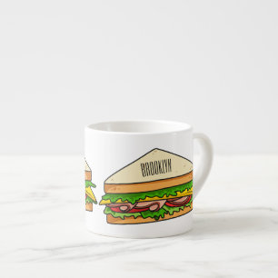 Tasse Expresso Illustration Sandwich