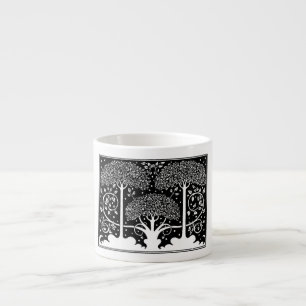 Tasse Expresso Impression de motif d'arbre Art Nouveau d'Aubrey B