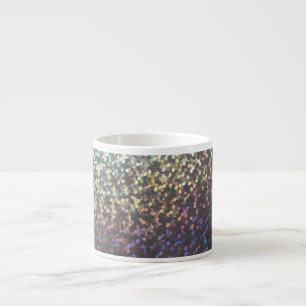 Tasse Expresso Impression pailletée bokeh scintillement