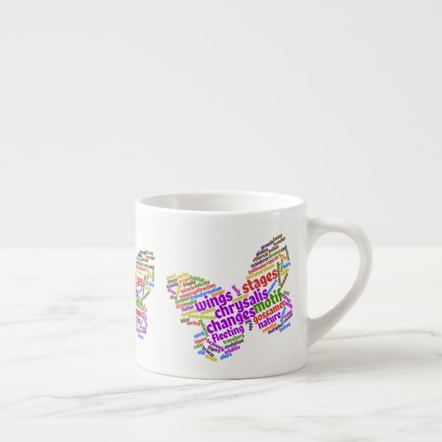 Tasse Expresso Inspirationnel Elegant Papillon Cloud (Droite)