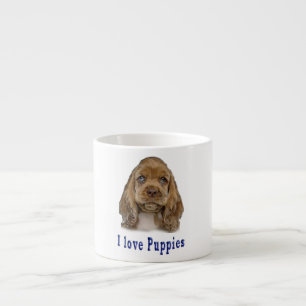 Tasse Expresso J'adore les chiots