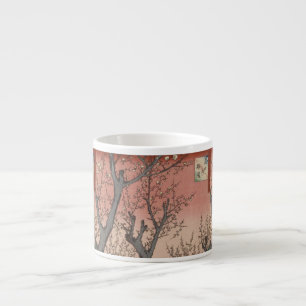 Tasse Expresso Jardin de prune fleuri d'arbre japonais
