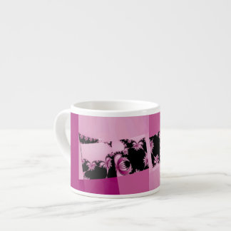 Tasse Expresso Jardin fractal rose